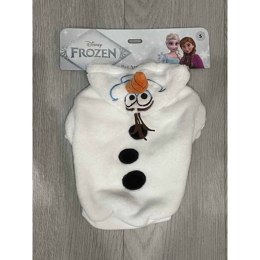NEW Walt Disney Halloween Fluffy Pet Dog Costume - Frozen - Olaf - Size S